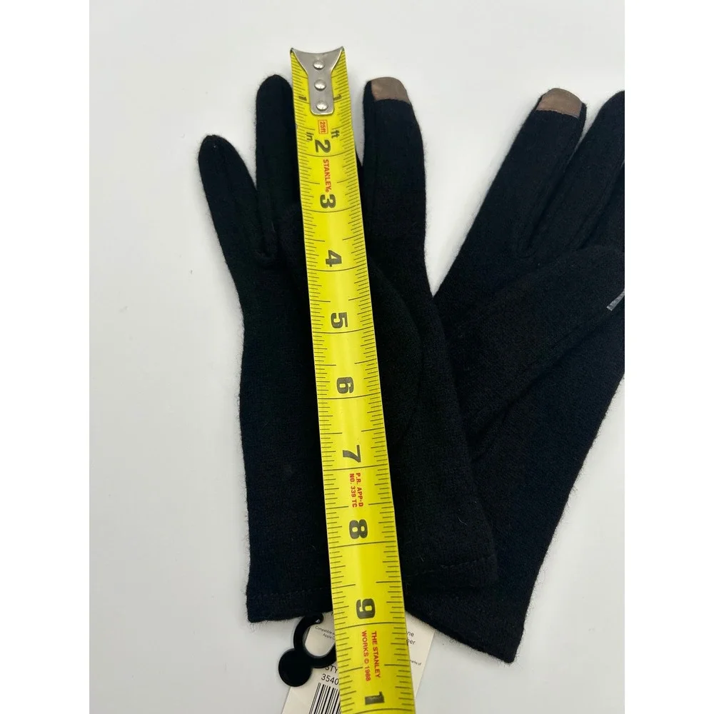 Echo Design Runway Touchgloves Black Knit Touchscreen Gloves Size M 354069